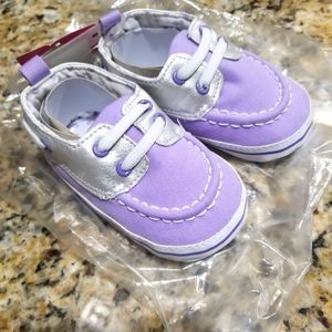 12/18M Crib Shoe Soft Bottom Purple
